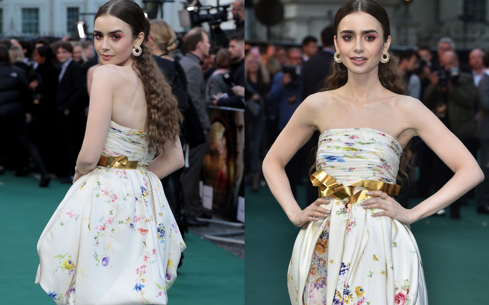 Lily Collins, ținută spectaculoasă la premiera ultimului ei film