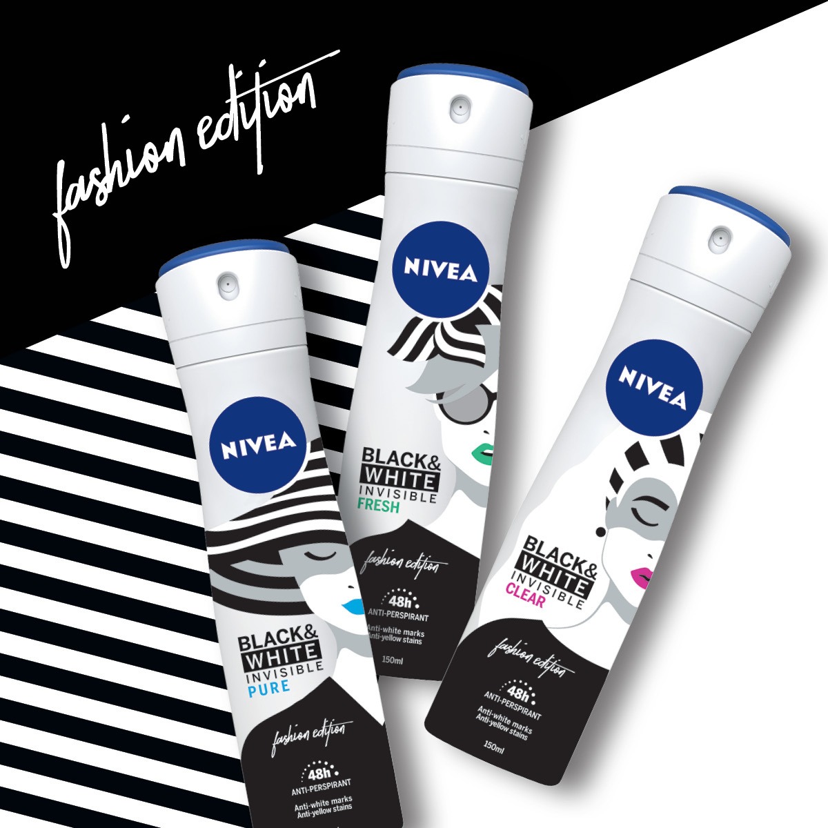 Exprimă-ți stilul preferat cu NIVEA Black&White Fashion Edition, în ediție limitată