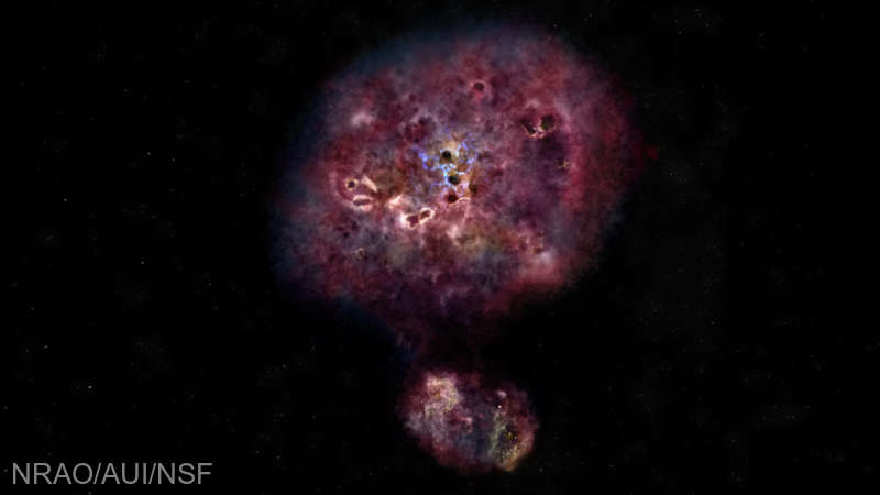 Astronomii au anunțat identificarea celei mai îndepărtate galaxii – maternitate stelară