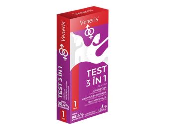 Testul 3in1 de la Veneris: Depisteaza rapid si cu precizie de laborator cele mai frecvente infectii intime