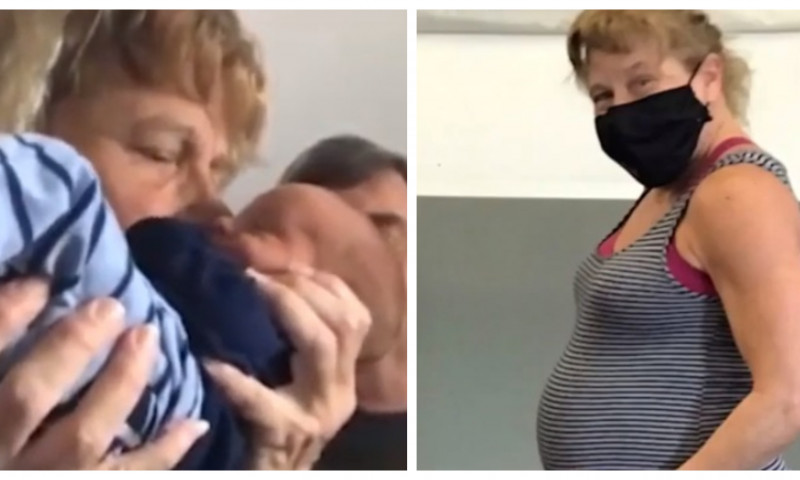 O FEMEIE A NĂSCUT UN BEBELUȘ PERFECT SĂNĂTOS LA 57 DE ANI