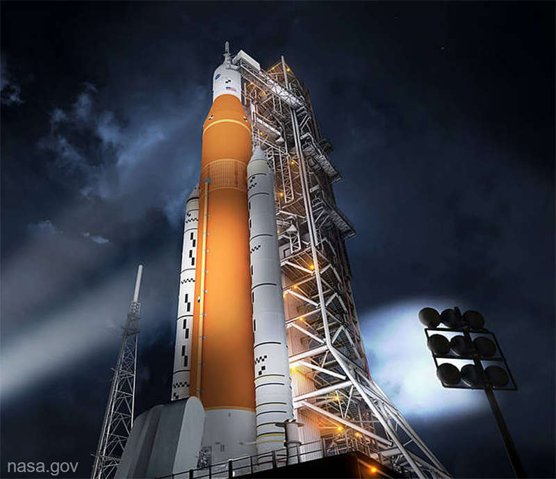 Prima treaptă a SLS, următoarea rachetă americană care va zbura pe Lună, a fost finalizată (NASA)