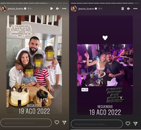 Jessica Bueno își sărbătorește 32 de ani alături de familia ei Modelul cu soțul ei și cei trei copii stinge lumânările de pe tortul ei și se distrează în Ibiza