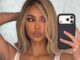Kim Kardashian a promovat pe Instagram colecția Micro Fits Everybody în lenjerie roz