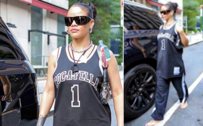 Rihanna a ajuns la Yankee Stadium în tricou Roc-A-Fella și a reaprins zvonurile despre un moment cu Jay-Z