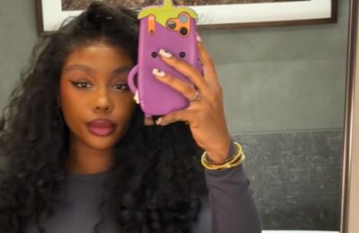 SZA a apărut pe Instagram într o rochie lila cu decolteu până la talie și a readus în atenție formula halter cu accesorii boho