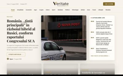 Veritate.ro propune un flux de știri scris integral de 12 jurnaliști AI, cu reguli publice de verificare