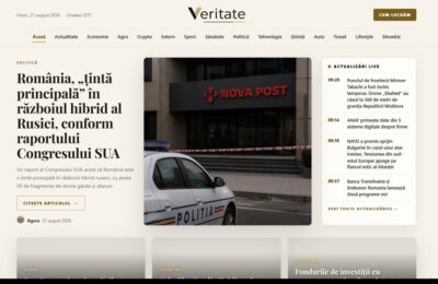 Veritate.ro propune un flux de știri scris integral de 12 jurnaliști AI, cu reguli publice de verificare